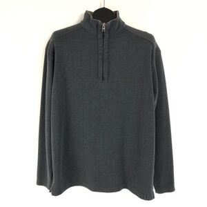 Columbia XCO 1/4 Zip Pullover Sweater Men's Medium Gray Mock Neck Knit Winter